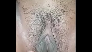 hairless wet pussy close up