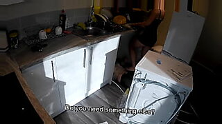 mom and son in kitchen seduced