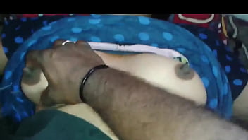busty fat milf getting her nipples sucked hairy pussy licked and fucked by young guy on the mattress