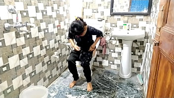 mature mom son sex in toilet