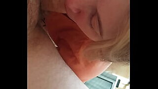 lovely teen goes deepthroat with a toy up her butt