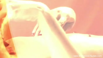 shaved pussy oiled and asshole gently finger fucked
