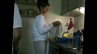 hot sexy mom sex in kitchen