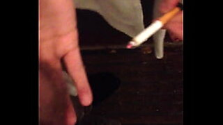 brianna banks smokes a cigarette
