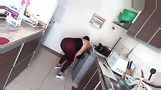 friends mom alone in kitchen