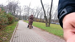 public agent student with big tits fucked in a park