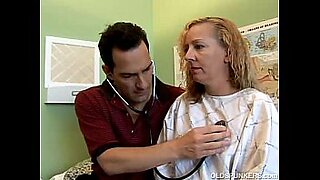 busty doctor makes her patient to cum