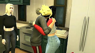 cuckold husband kiss between wife suck