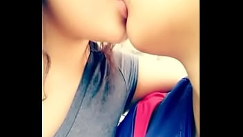 desi girl boobs kissing