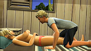blonde mom cleaning smoking son